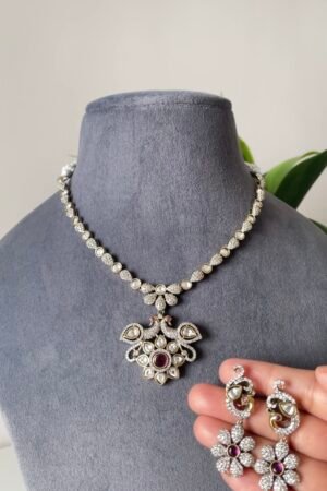 Peacock Victorian Necklace