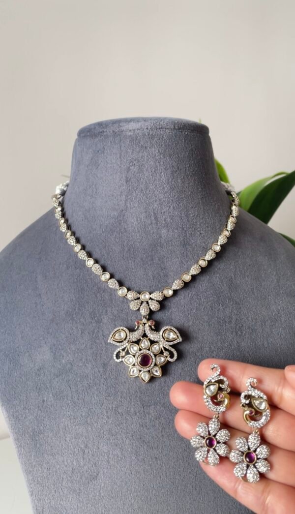 Peacock Victorian Necklace