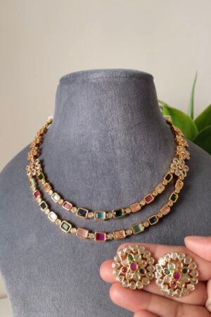 Riva Multicolor Gold Necklace