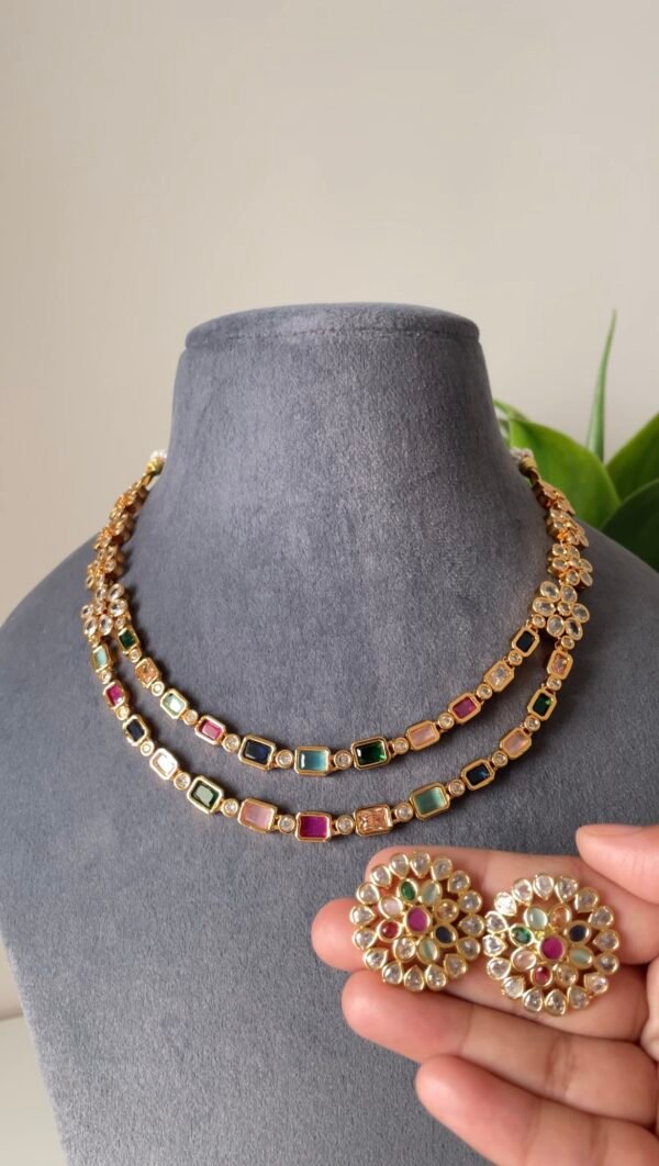 Riva Multicolor Gold Necklace
