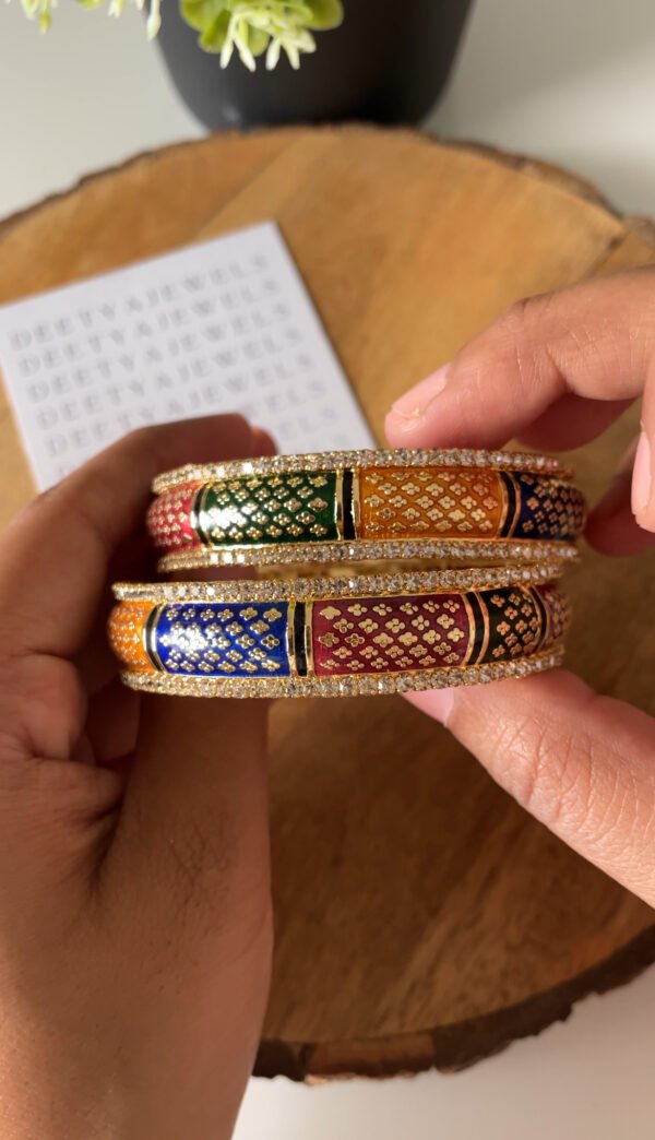 Multicolour Meenakari Bangles