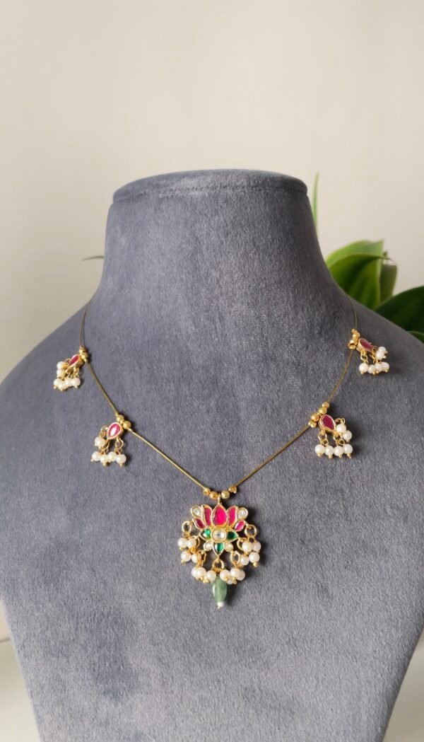 Lotus Bloom Wire Necklace