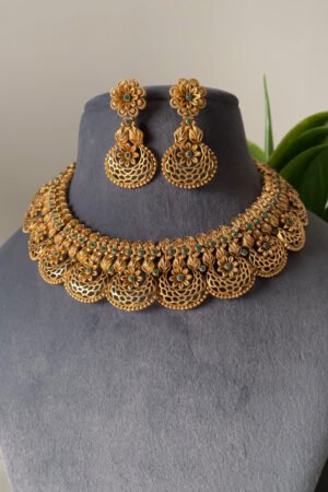 Charita Antique Gold Necklace