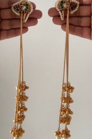 Bird Kashmiri Brass Earrings