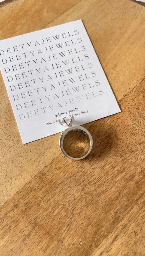 Nora Solitaire & Baguette Diamond Band Ring