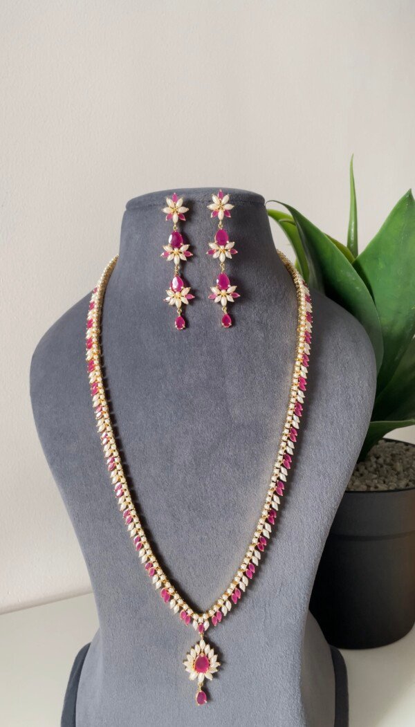 Indira Long Pearl Necklace