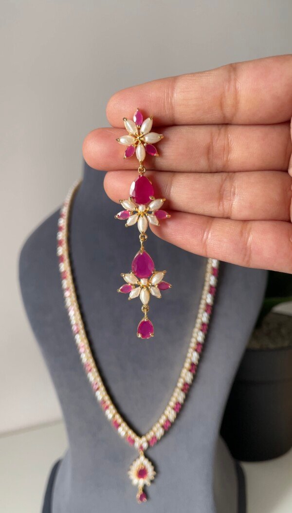 Indira Long Pearl Necklace