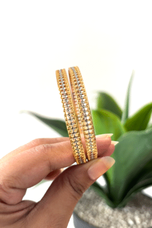 Charvi CNC Gold Plated Bangles