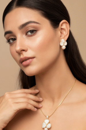 Elle Diamond Pendant Set