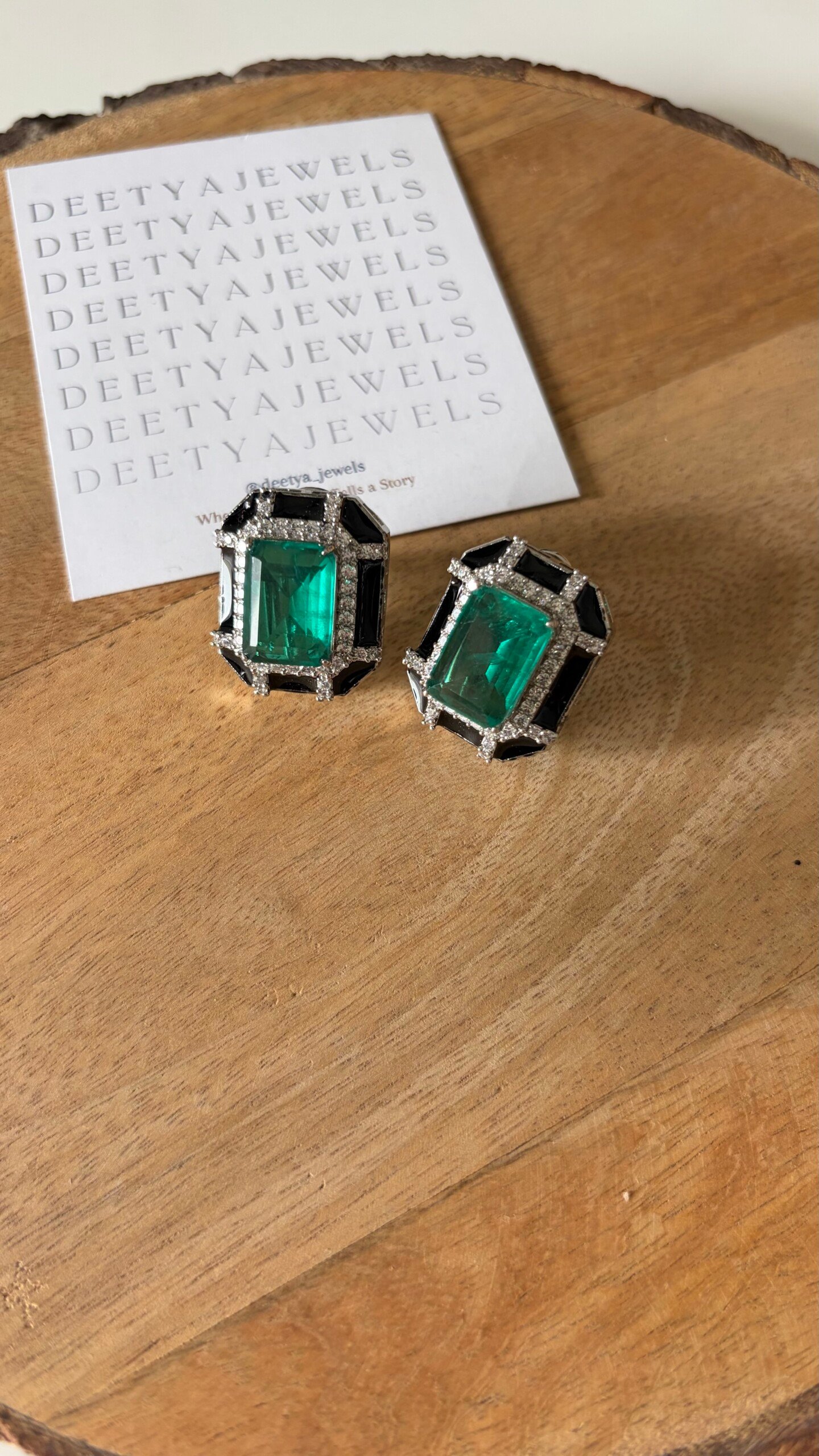 Verde Emerald Doublet Studs Verde Emerald Doublet Studs