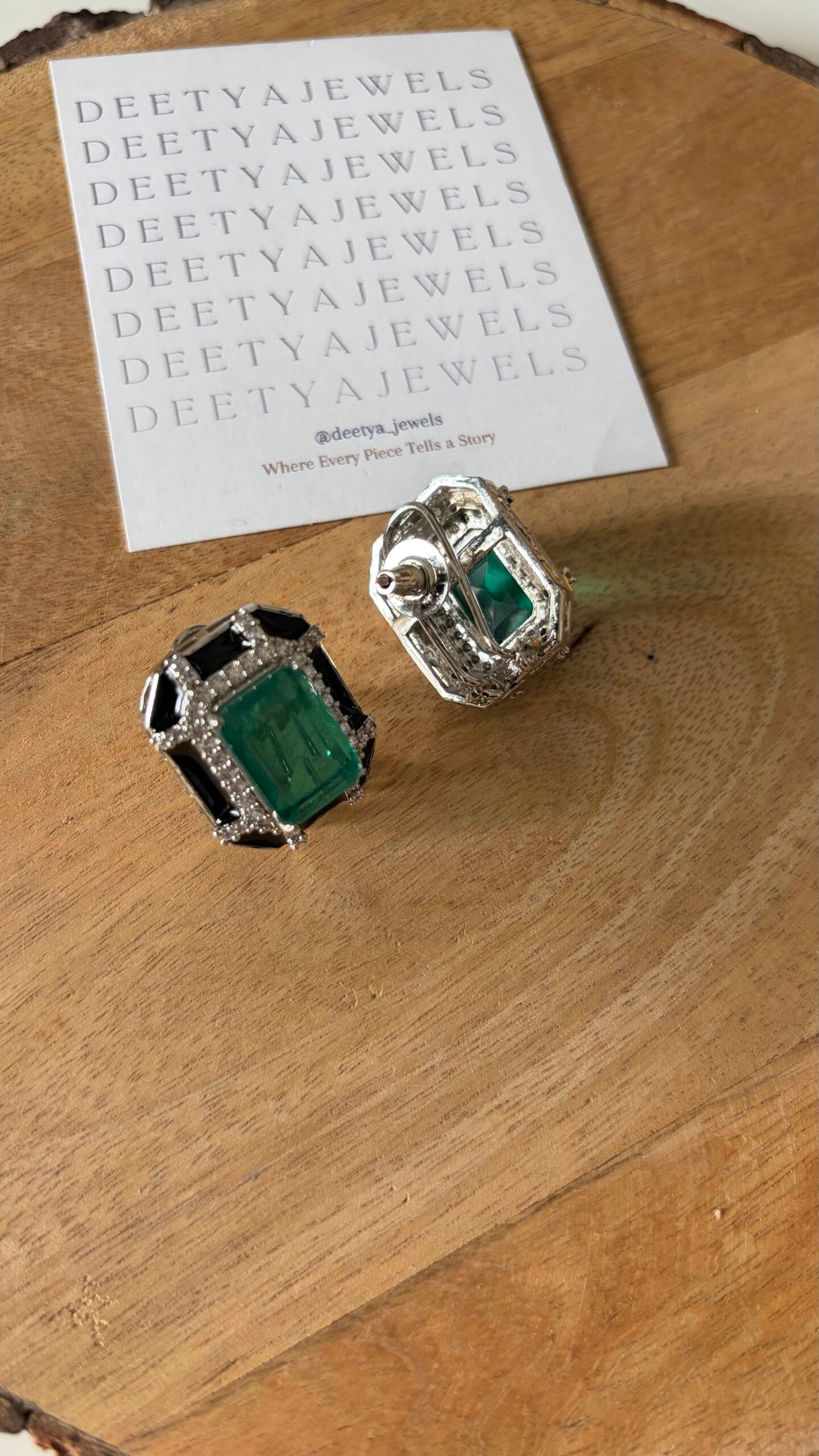 Verde Emerald Doublet Studs Verde Emerald Doublet Studs